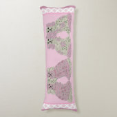 Coussins Longs Chiens de Staffordshire rose Lumbar (Devant (Vertical))