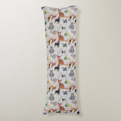 Coussins Longs Chiens Et Chats Cutes Design Motif (Devant (Vertical))
