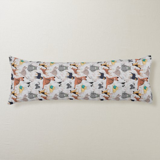 Coussins Longs Chiens Et Chats Cutes Design Motif (Devant)