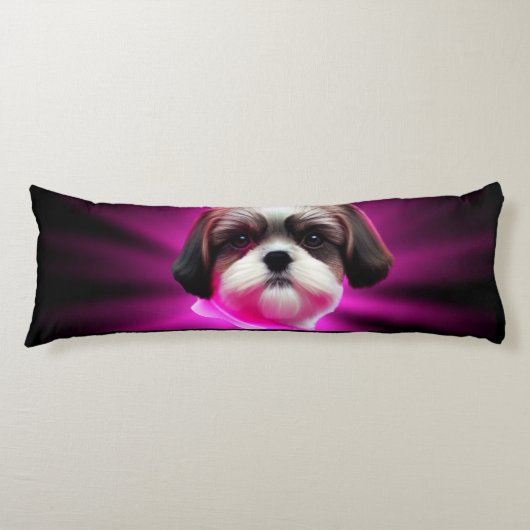 Coussins Longs Chih Tzu pourpre (Devant)