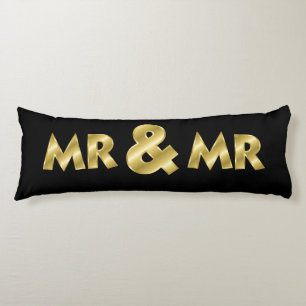 Coussins Longs Chimmering Gold Mr & Mr Black