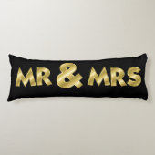 Coussins Longs Chimmering Gold Mr & Mrs Black (Devant)