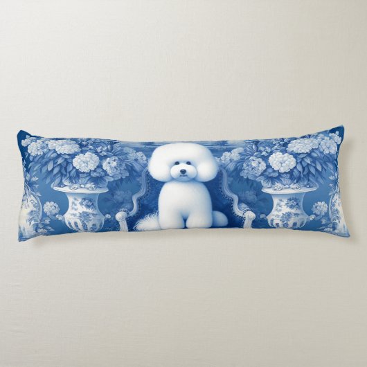 Coussins Longs Chinoiserie Bichon Oreiller Corps (Dos)