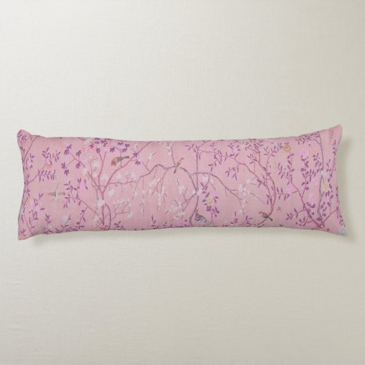 Coussins Longs Chinoiserie rose (Dos)