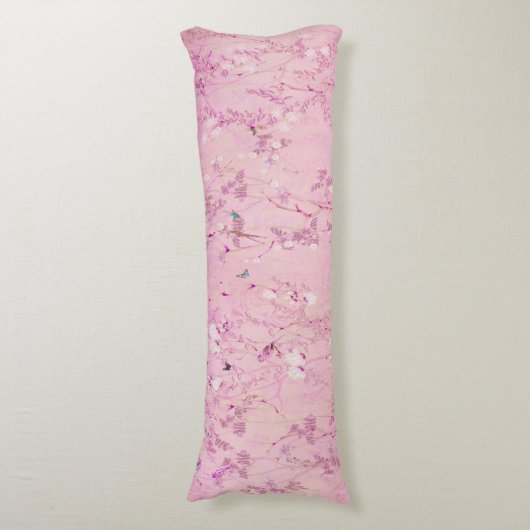 Coussins Longs Chinoiserie rose (Devant (Vertical))