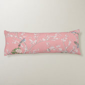 Coussins Longs Chinoiserie rose (Dos)