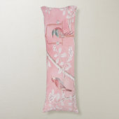 Coussins Longs Chinoiserie rose (Devant (Vertical))