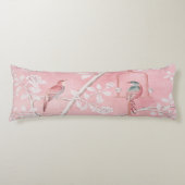 Coussins Longs Chinoiserie rose (Devant)