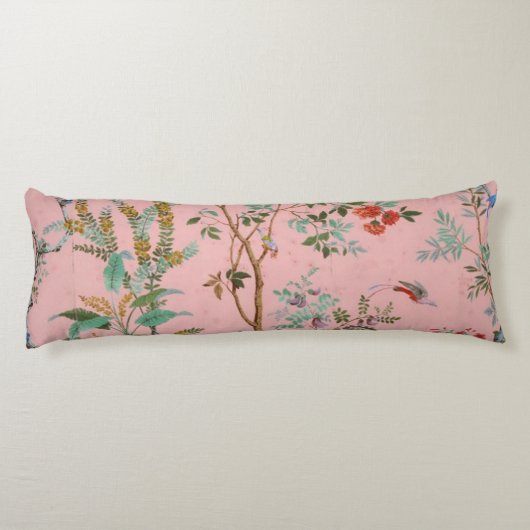 Coussins Longs Chinoiserie rose (Dos)