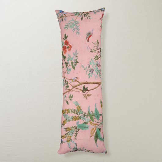 Coussins Longs Chinoiserie rose (Dos (Vertical))