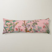 Coussins Longs Chinoiserie rose (Devant)