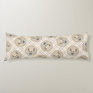 Coussins Longs Chinook Chiot Pointé Oreilles Peindre Animal Chien