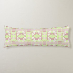 Coussins Longs Chintz bohème 103 Pastel Lime Vert Brown