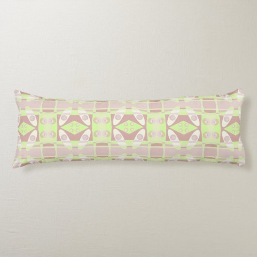 Coussins Longs Chintz bohème 103 Pastel Lime Vert Brown (Devant)