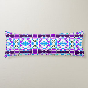 Coussins Longs Chintz bohème 10 violet turquoise