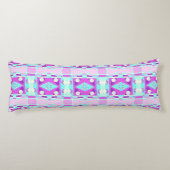 Coussins Longs Chintz bohème 115 Turquoise violet (Dos)