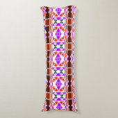 Coussins Longs Chintz bohème 25 rouge pourpre (Devant (Vertical))