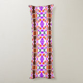 Coussins Longs Chintz bohème 25 rouge pourpre (Dos (Vertical))