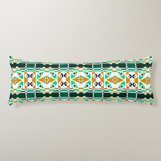 Coussins Longs Chintz bohème 26 Brown vert (Devant)