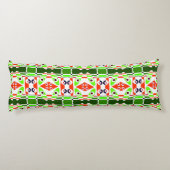 Coussins Longs Chintz bohème 29 tomate verte rouge (Dos)