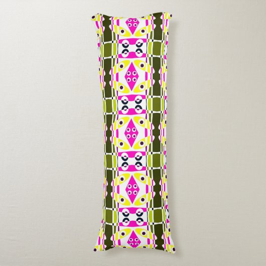 Coussins Longs Chintz bohème 39 Olive Jaune Fuchsia Rose (Devant (Vertical))