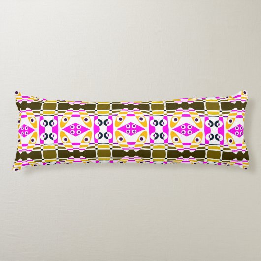 Coussins Longs Chintz bohème 41 Orange Olive Fuchsia rose (Devant)