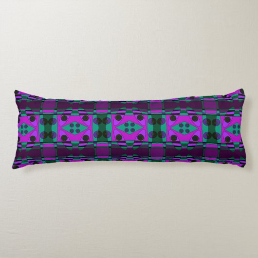 Coussins Longs Chintz bohème 54 vert pourpre (Devant)