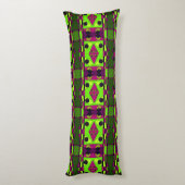 Coussins Longs Chintz bohème 57 Lime magenta (Dos (Vertical))