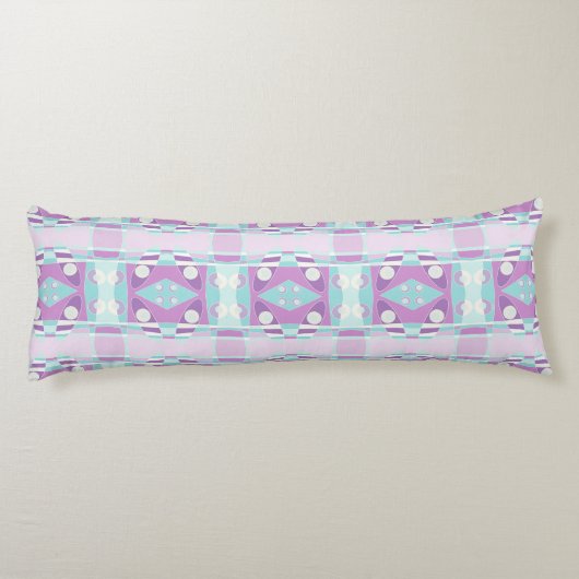 Coussins Longs Chintz bohème 73 Pastel Lilac Turquoise (Dos)