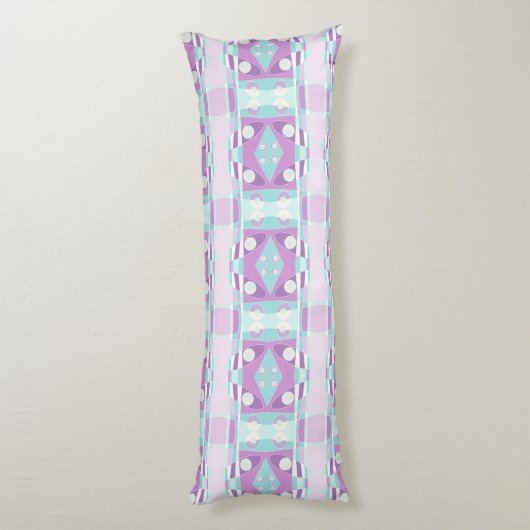 Coussins Longs Chintz bohème 73 Pastel Lilac Turquoise (Dos (Vertical))
