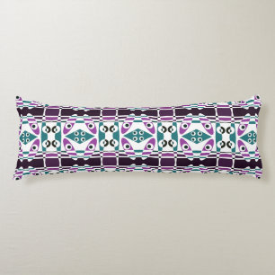 Coussins Longs Chintz bohème 7 Turquoise pourpre