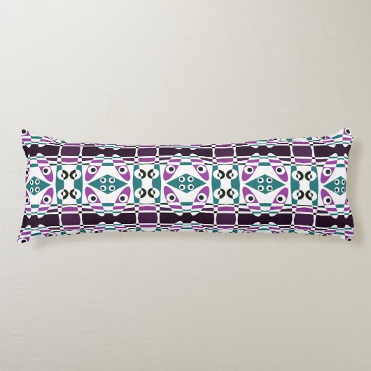 Coussins Longs Chintz bohème 7 Turquoise pourpre (Devant)