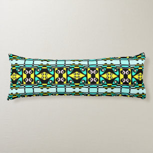 Coussins Longs Chintz bohème 87 Yellow Spearmint Noir