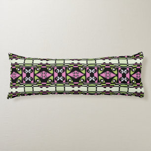 Coussins Longs Chintz bohème 89 Dusty rose rose noir