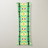 Coussins Longs Chintz de Bohême 33 Vert Jaune (Devant (Vertical))