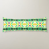 Coussins Longs Chintz de Bohême 33 Vert Jaune (Devant)