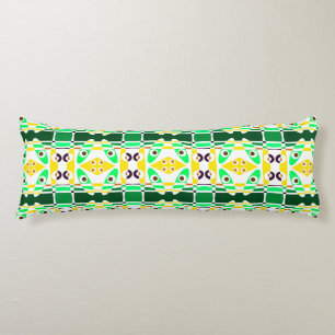 Coussins Longs Chintz de Bohême 33 Vert Jaune