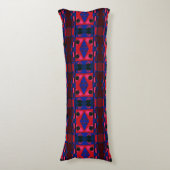 Coussins Longs Chintz de Bohême 99 Bleu profond Rouge (Devant (Vertical))