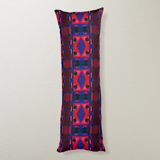 Coussins Longs Chintz de Bohême 99 Bleu profond Rouge (Dos (Vertical))