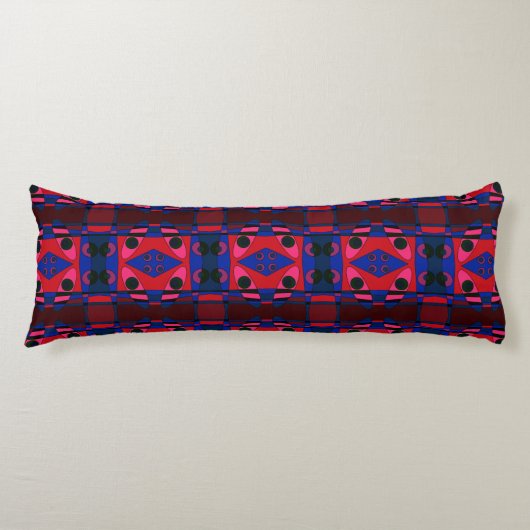 Coussins Longs Chintz de Bohême 99 Bleu profond Rouge (Devant)