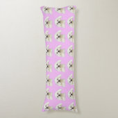 Coussins Longs Chiot maltais rose (Devant (Vertical))