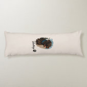 Coussins Longs Chocolat mignon Labrador Chien - Bailey | Cadeau p (Dos)
