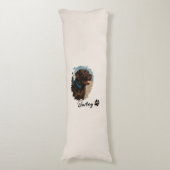 Coussins Longs Chocolat mignon Labrador Chien - Bailey | Cadeau p (Devant (Vertical))