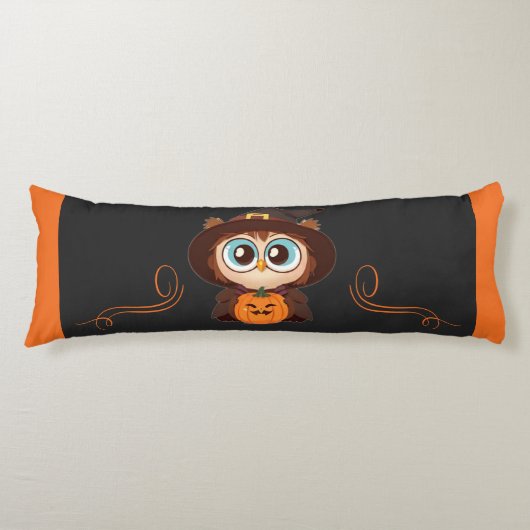 Coussins Longs Chouette/Automne/Automne/Halloween/citrouille (Devant)