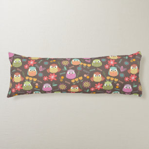 Coussins Longs Chouette Brown