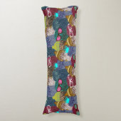 Coussins Longs Chouette dans la couronne (Devant (Vertical))