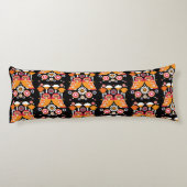 Coussins Longs Chouette d'art populaire (Dos)
