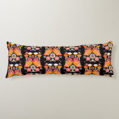 Coussins Longs Chouette d'art populaire (Devant)