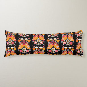 Coussins Longs Chouette d'art populaire