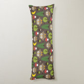 Coussins Longs Chouettes Dans L'Oreiller Du Corps Forestier (Dos (Vertical))